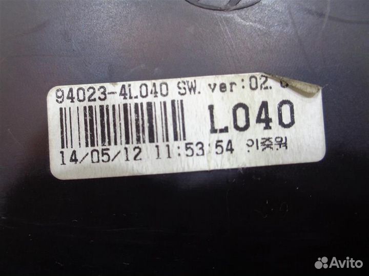 Панель приборов Hyundai Solaris 2010-2017