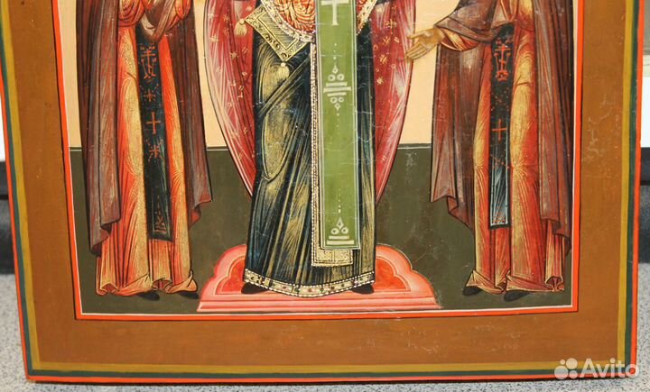 Икона Николай Чудотворец и Ефрем и Аркадий