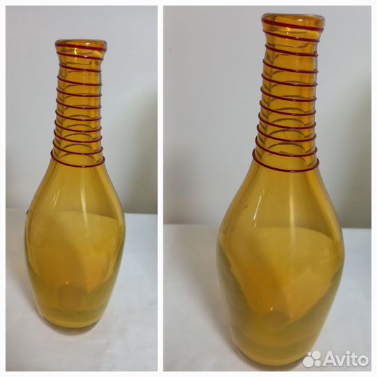 Вазы Неман, Красный май, сульфидное цветное стекло