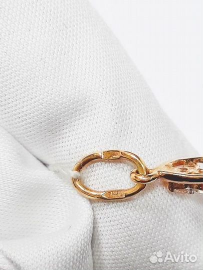 Подвеска с синтетическим камнем Золото