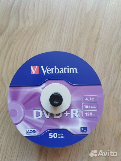 Чистые диски Verbatium, DVD R