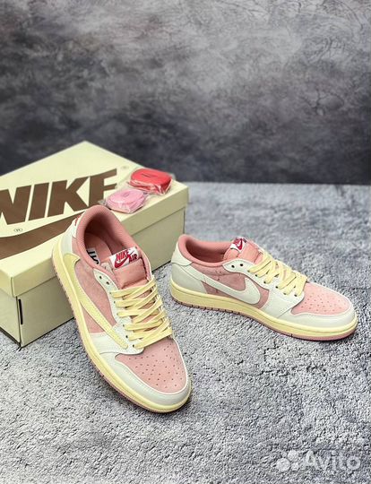 Кроссовки Nike air jordan 1 low travis scott