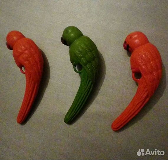 Попугайчики. Игрушки СССР, винтаж