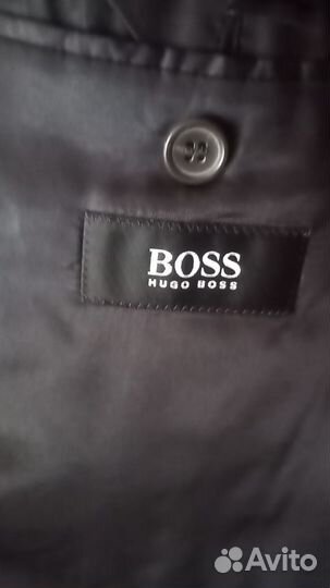 Шерстяное пальто мужское Hugo Boss