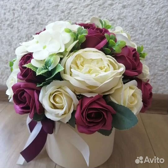 Букет из мыльных роз