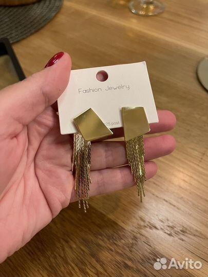 Серьги серебро