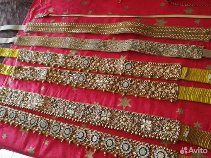 Индийский пояс для сари или костюма