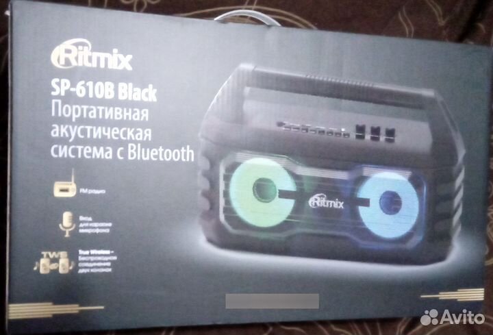 Новая Магнитола Ritmix SP-610B Black