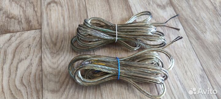 Прозрачный акустический кабель 4 метра