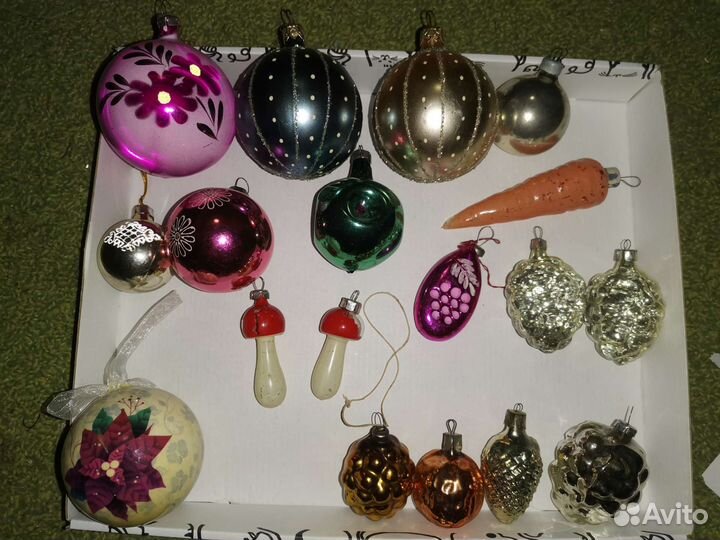 Игрушки елочные гдр СССР