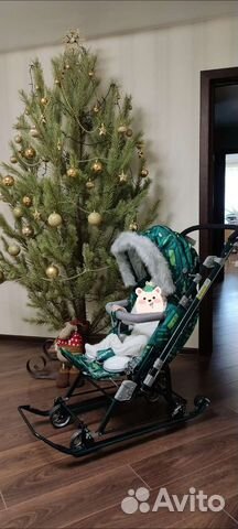 Санки коляска ника нд7-8SK