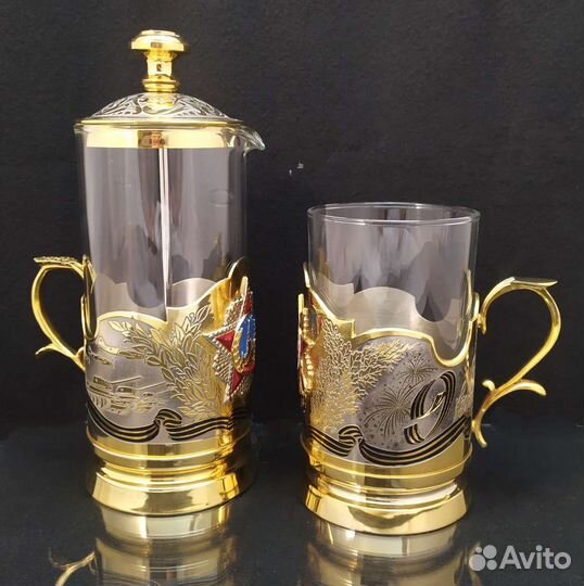 Френч пресс с подстаканником