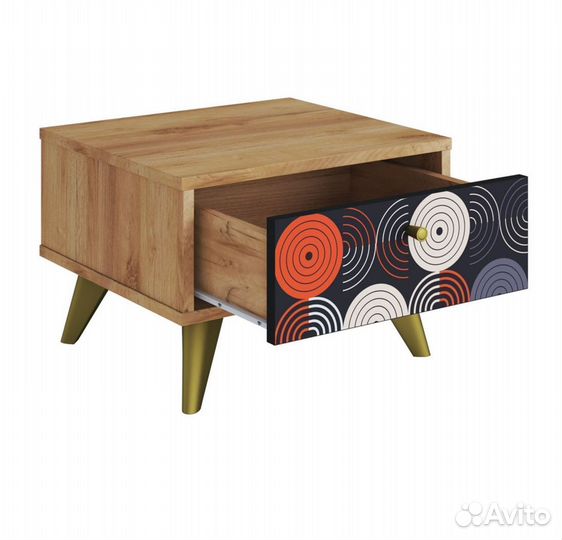 Фьюжн Тумба тм-004 Дуб Крафт Золотой vinil