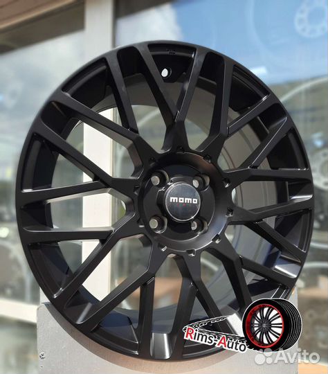 Диски момо r17 4x100 чёрный матовый