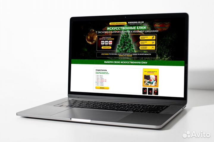 Готовый сайт по продаже елок / Настройка рекламы
