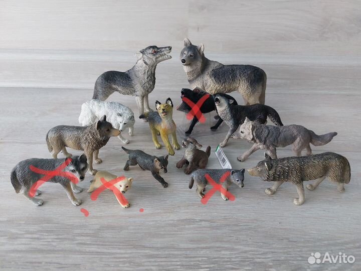Животные Schleich и др. Собаки и волки и др