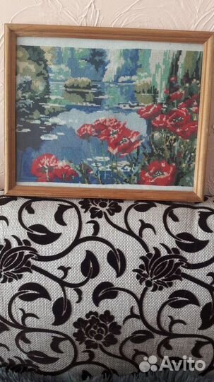 Картина ручная работа вышитая крестом