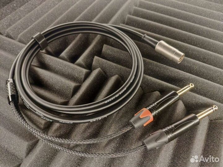 5 din на 2 Jack 6,3 моно Rean, Canare L-2T2S