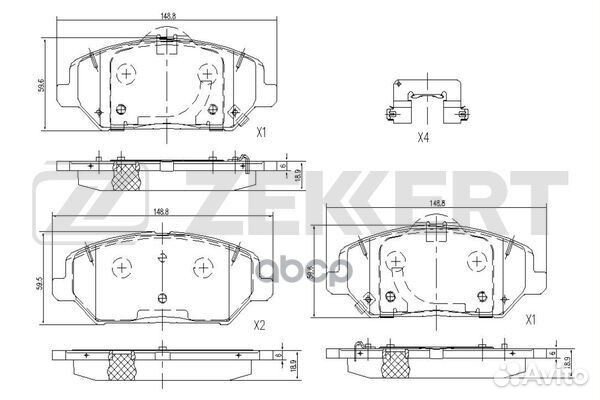 Колодки торм. диск. передн. Hyundai i30 III 16