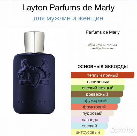 Оригинал Parfums de Marley Layton распив