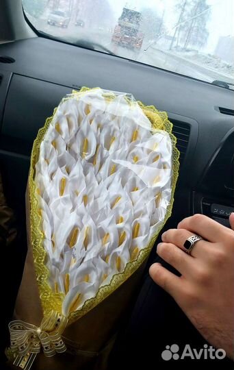 Букет из 101 каллы Ручной работы