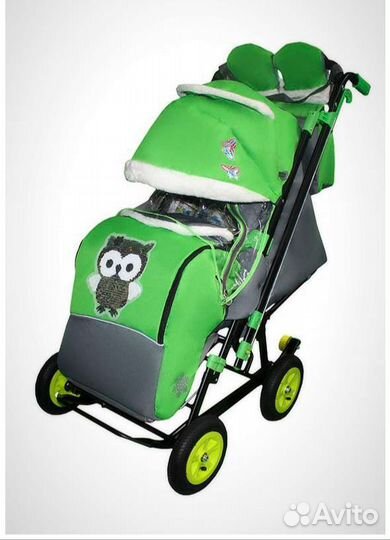Санки коляска Сити 2-1 над колеса новые