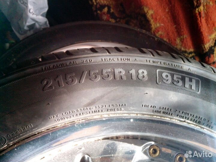 Продам хром. литые яп. колеса R18 с летней резиной
