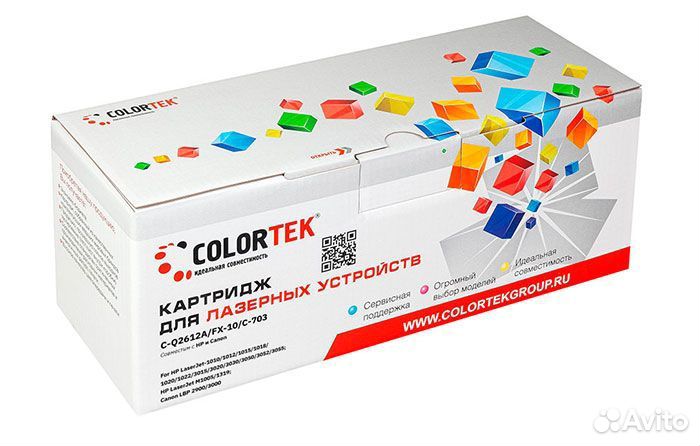 Картридж Colortek HP Q2612A (12A) (2000 страниц)