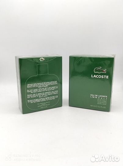 Духи мужские Lacoste L.12.12 Vert 100 ml