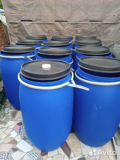 Бочка пластиковая пищевая 227 литров