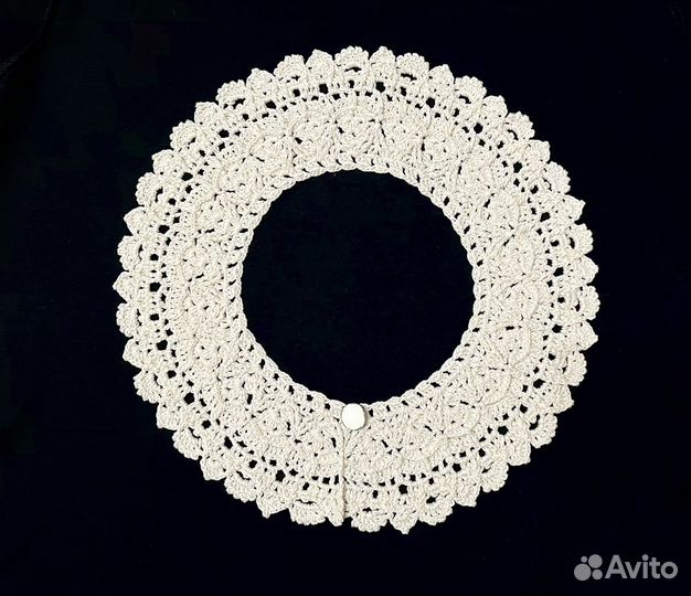 Вязаный воротничок