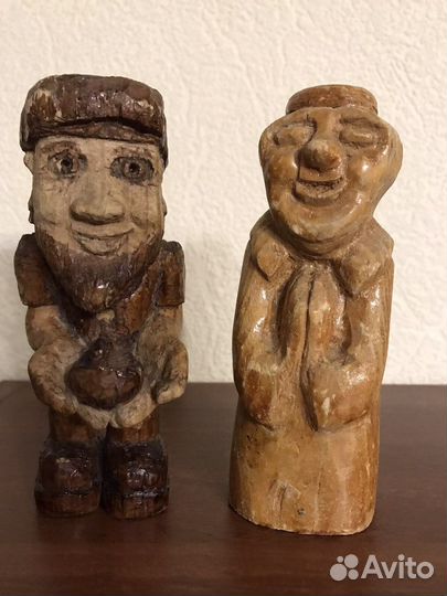 Деревянные интерьерные фигурки винтаж