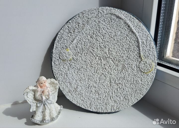 Картина маслом 14см цветок ирис абстракция