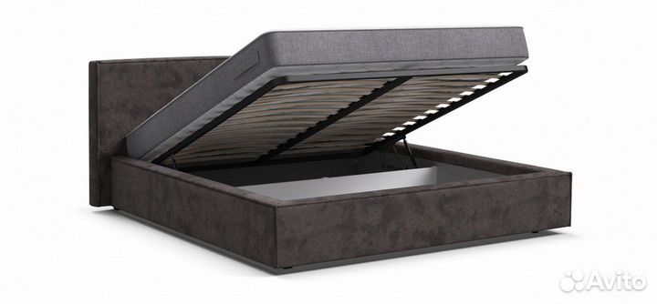 Кровать Nord Alkantara серая 160*200