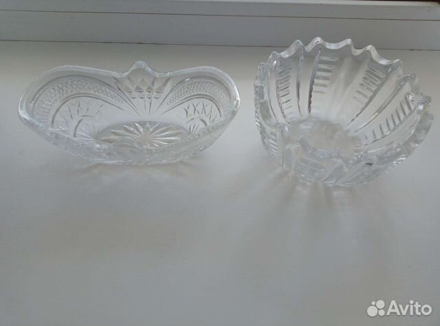 Хрустальные салатники, конфетницы, вазочки