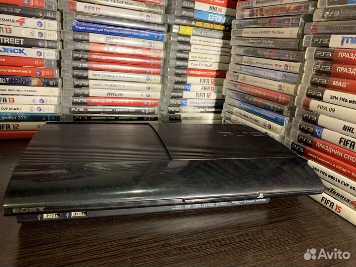 Игровая приставка ps3 super slim прошитая