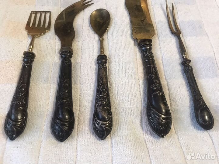 Столовые приборы серебро 84