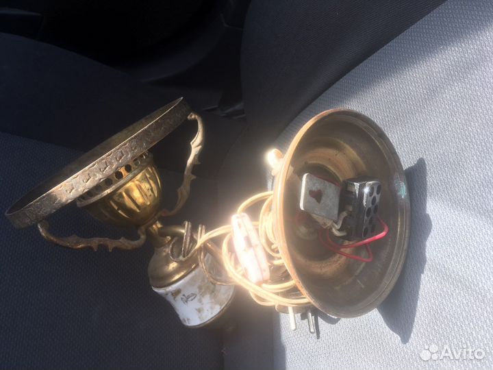 Настенный светильник, латунь