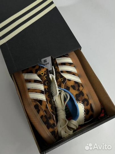 Кеды Adidas Samba wales bonner leopard леопард