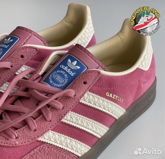 Кроссовки Adidas Gazelle Indoor Pink Cloud White