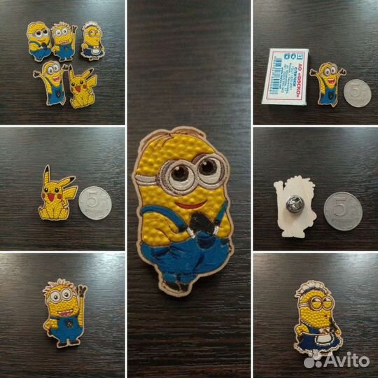 Значки брошки