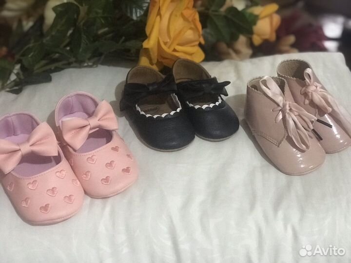 Пинетки для девочки нарядные