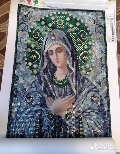 Икона (готовая, алмазная мозаика)