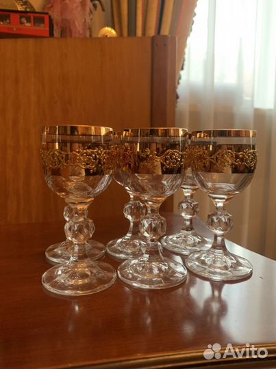 Рюмки фужеры бокалы Богемия