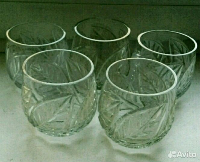 Бокалы,фужеры, стопки Хрусталь