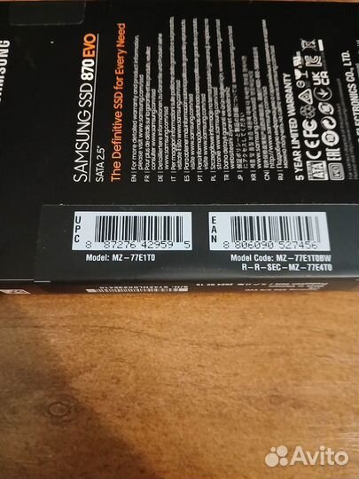 SSD samsung 2.5