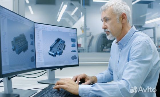 Чертёжи на заказ, 3D печать, обработка металла