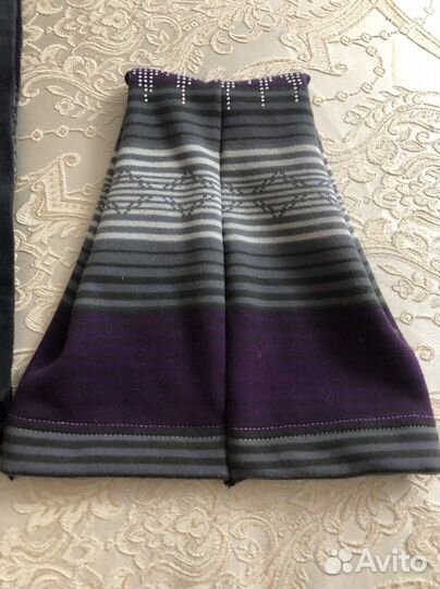 Шапка с шарфом