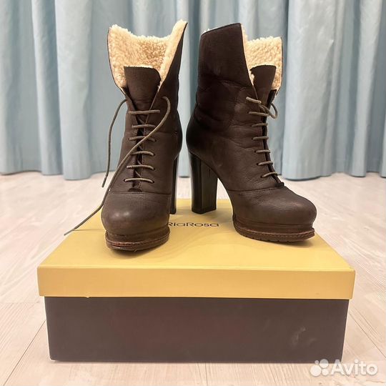 Ботильоны зимние натуральная кожа