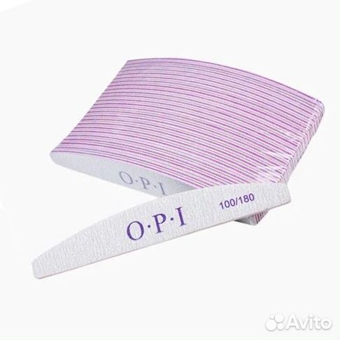 OPI, Пилка для ногтей Полумесяц (серая), 25шт/уп